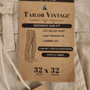 Tailor Vintage Greenwich Slim NWT Stone